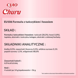 INABA CHURU Z TUŃCZYKIEM O SMAKU MAŁŻY MUS TUBKA 1SZT.